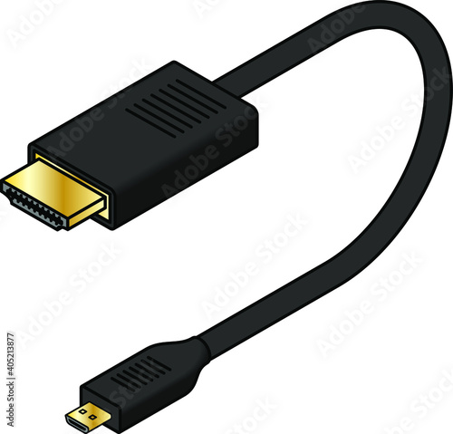 An AV (audio-video) cable. HDMI to micro HDMI.