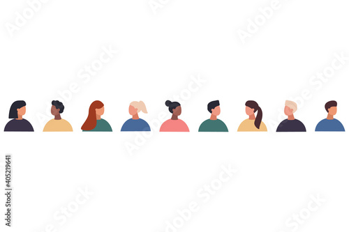 People Set - Stock Vector Illustration