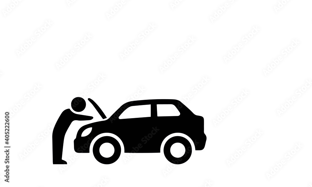 Fototapeta premium Maintenance & Care Icon vector design 