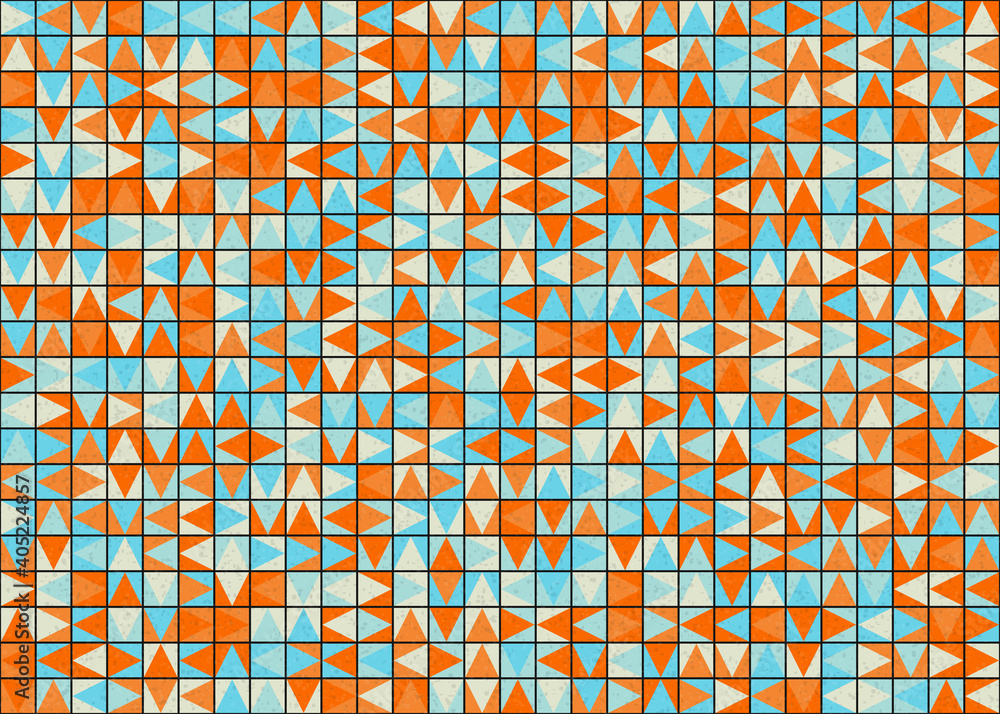 Fototapeta premium Abstract Geometric Pattern generative computational art illustration