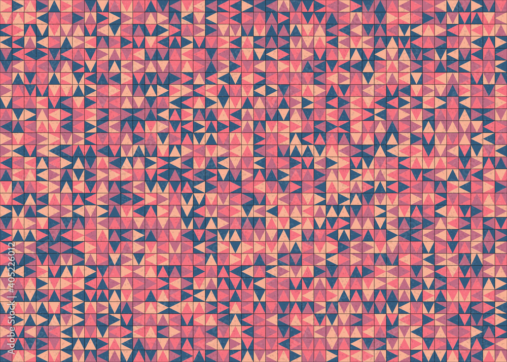 Fototapeta premium Abstract Geometric Pattern generative computational art illustration