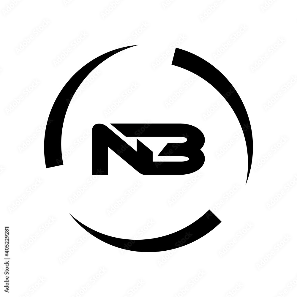 Professional Innovative Initial NB logo and BN logo. Letter BN NB ...