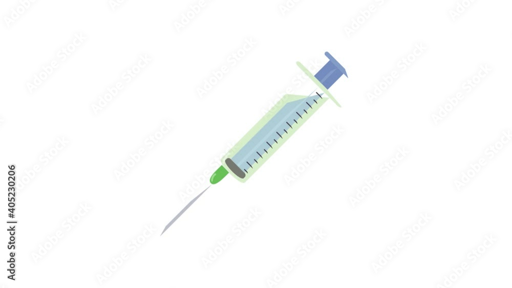 Syringe icon animation best object on white background Syringe icon animation best object on white background