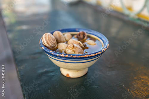 Snail soup in Morocco
