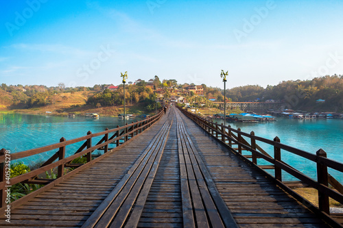 Asia, Thailand, Blue, Bridge - Built Structure, Cultures © weera