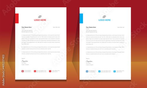 Letterhead format template, business style letterhead design template. Company letterhead template designs. Letterhead, Template.