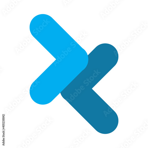 blue arrow group logo design
