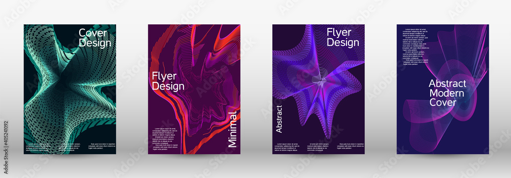 Artistic covers design. Creative fluid backgrounds