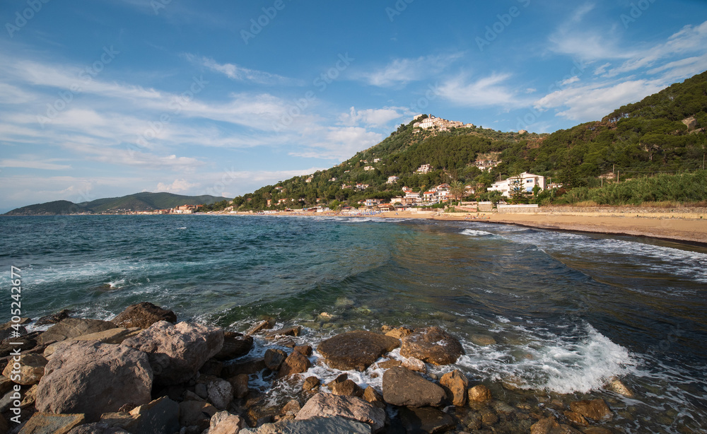 View of Castellabate, a beautiful village in the Cilento and Vallo di Diano national park. Salerno, Campania, Italy
View of Castellabate, a beautiful village in the Cilento and Vallo di Diano national park. Salerno, Campania, Italy