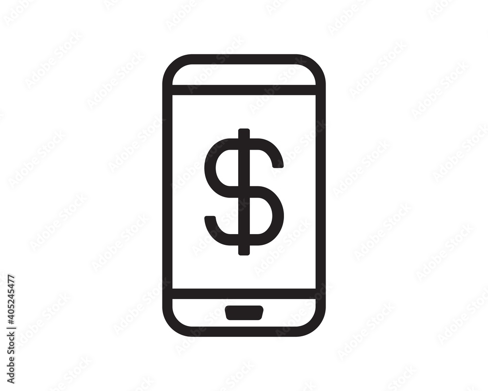 Mobile payments line icon design. Smart phones send money transfers, Terminal payment and financial transactions. Bank app internet transaction technology. Mobile payments line icon design. Smart phones send money transfers, Terminal payment and financial transactions. Bank app internet transaction technology.