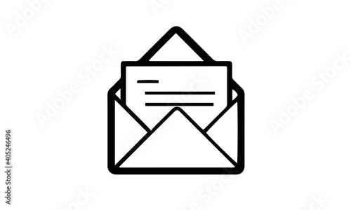 Mail Line Icon vector design 