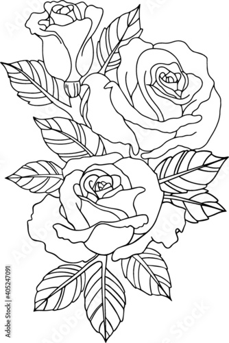Traditional Roses Tattoo