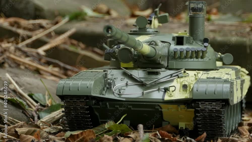 tank in spotted camouflage front view zoon in tank in spotted camouflage front view zoon in