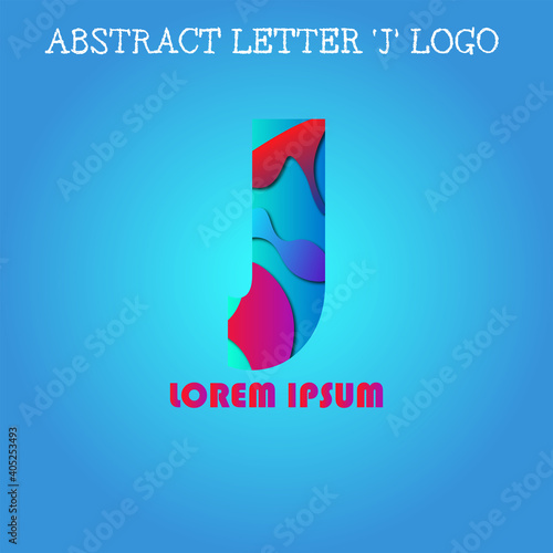 Abstract letter J