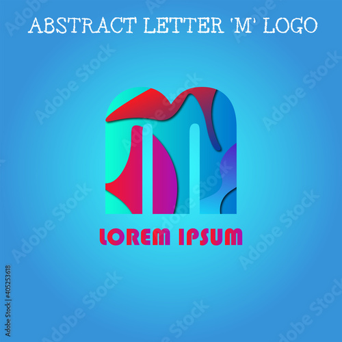 Abstract letter M