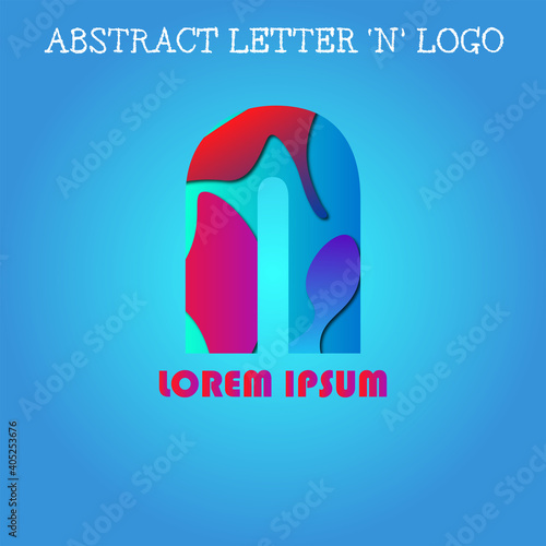 Abstract letter N