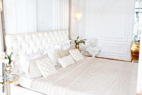 Tablou pe pânză modern interior of a luxurious large bright bedroom