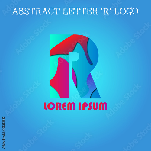 Abstract letter R
