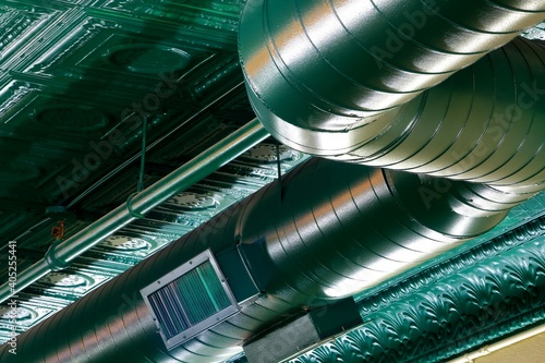 green duck work in commercial building
