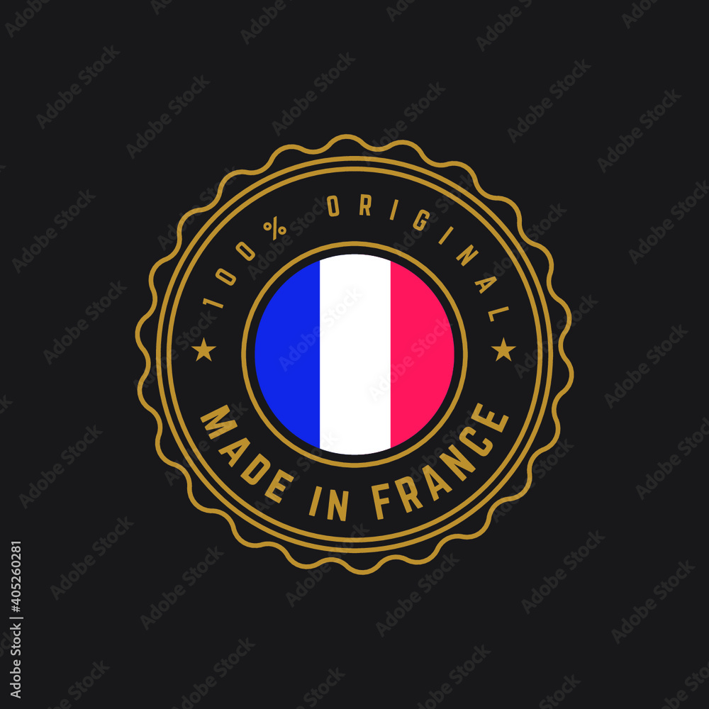 Naklejka premium MADE IN FRANCE MODERN BADGES