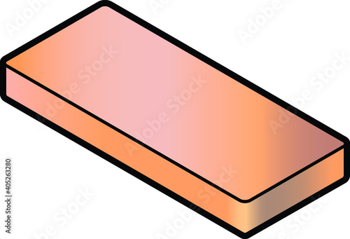 An ingot of copper.