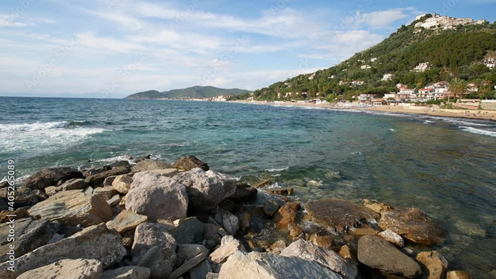 View of Castellabate, a beautiful village in the Cilento and Vallo di Diano national park. Salerno, Campania, Italy View of Castellabate, a beautiful village in the Cilento and Vallo di Diano national park. Salerno, Campania, Italy