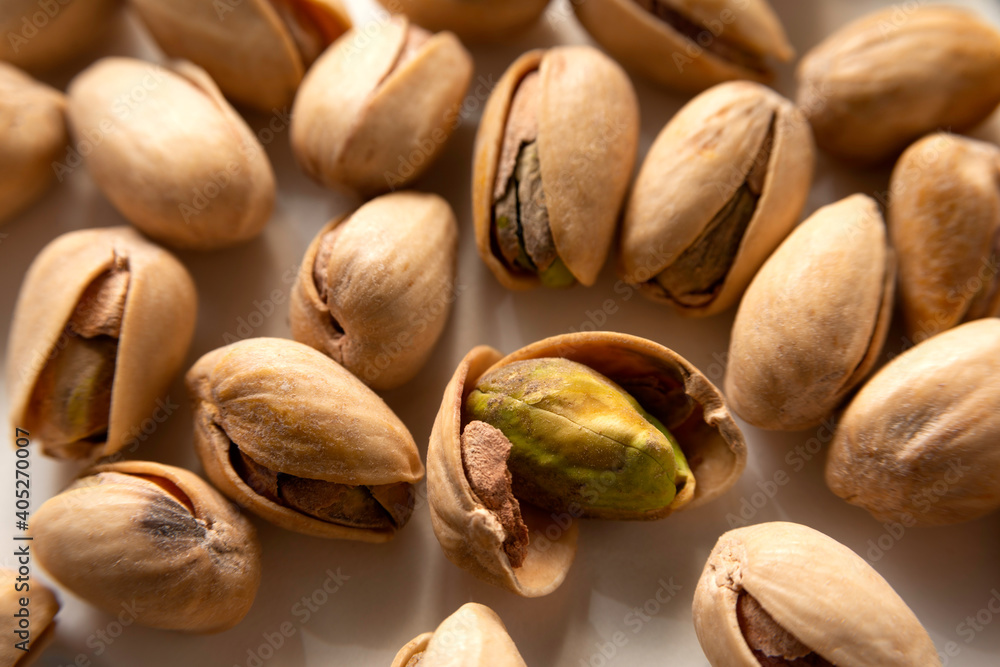 Ripresa ravvicinata di semi di pistacchio Ripresa ravvicinata di semi di pistacchio