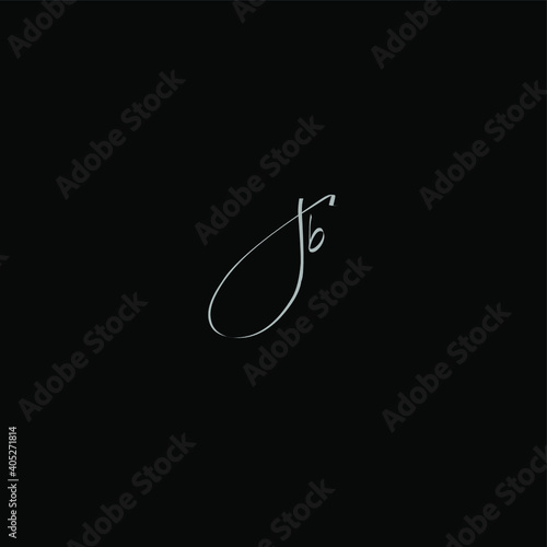 Jb initial handwriting black background