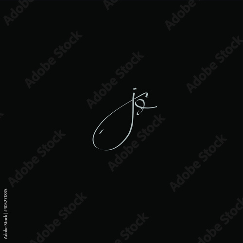 Jd initial handwriting black background