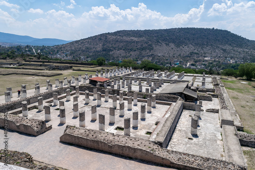 ruins of the ancient fortress in Tula Hidalgo mexico photo