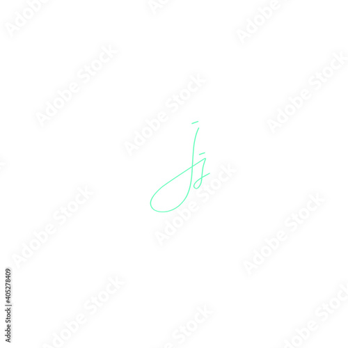 Jj handwritten logo for identity
