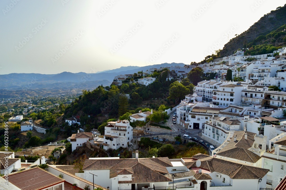 Overview of village in Mijas, Spain