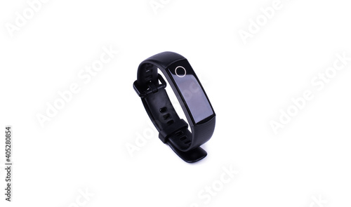 smart watch in black on a white background