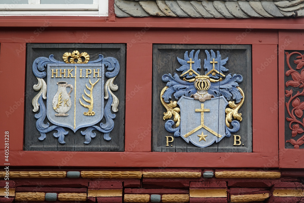 Wappen am Rathaus in Herborn