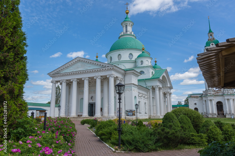 view of the Dmitrievskaya church, photo taken on a sunny summer day