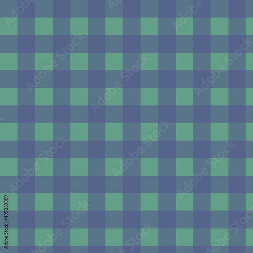 Green and blue buffalo plaid background in 12x12 tartan pattern for design elements.