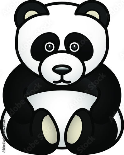 Fototapeta Naklejka Na Ścianę i Meble -  A cute stuffed panda bear.