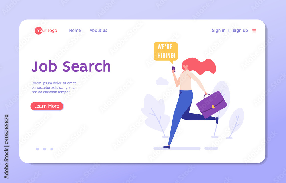 Employee searching job with cv portfolio. New team member. Welcome aboard. Concept of recruitment service, employees hiring, search for job candidates. Vector illustration for web and mobile app Employee searching job with cv portfolio. New team member. Welcome aboard. Concept of recruitment service, employees hiring, search for job candidates. Vector illustration for web and mobile app