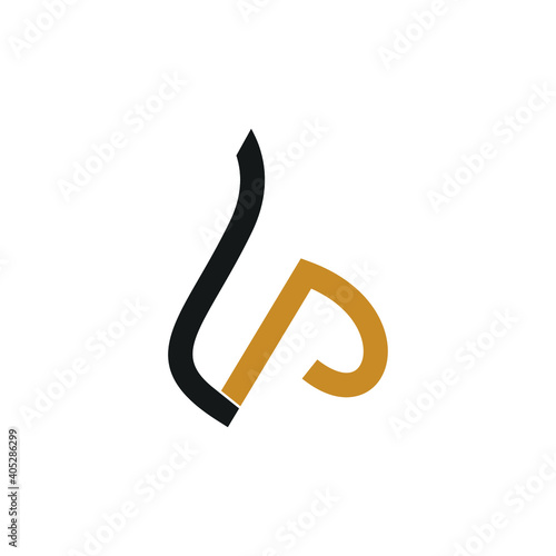 Initial lp letter logo vector template design. Creative abstract letter pl logo design. Linked letter pl logo design.
