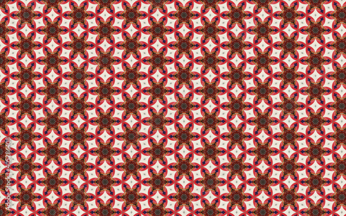 Repetitive, retro red pattern and background.