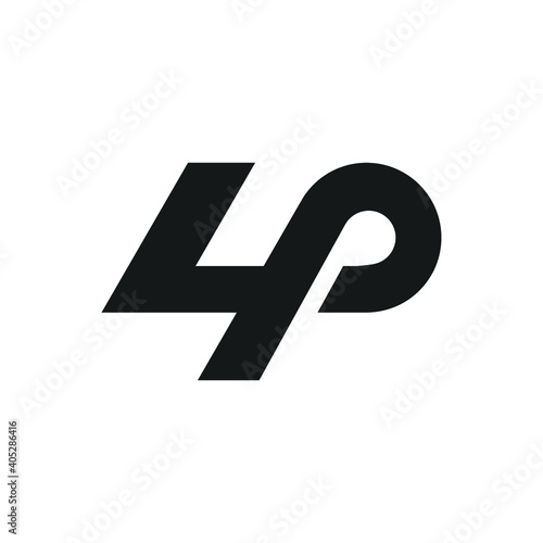 Initial lp letter logo vector template design. Creative abstract letter pl logo design. Linked letter pl logo design.