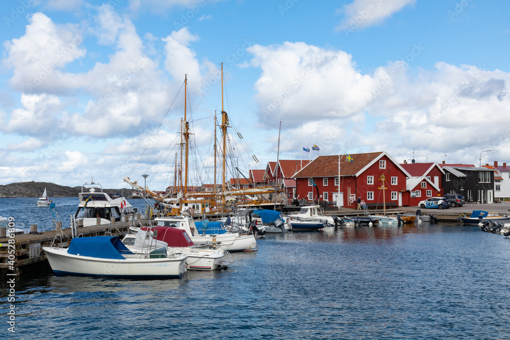 Skärhamn marina in Bohuslän Sweden