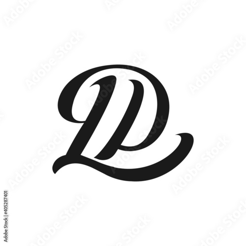 Initial lp letter logo vector template design. Linked letter pl logo design.