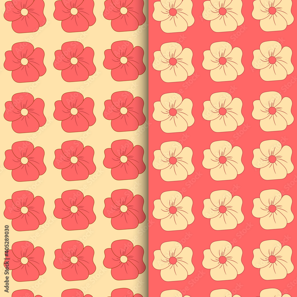 Seamless Flower patterns Seamless Flower patterns