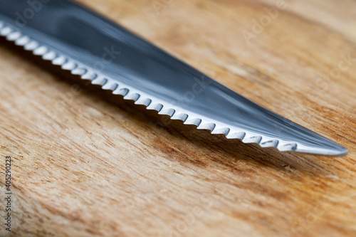 sharp metal knife blade for table setting