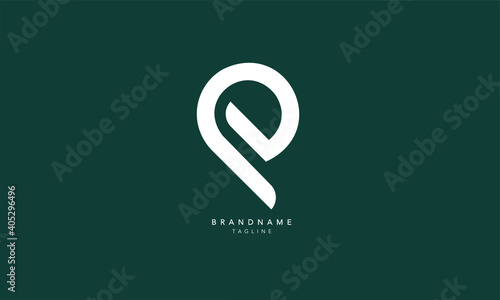 Alphabet letters Initials Monogram logo EP, PE, E and P