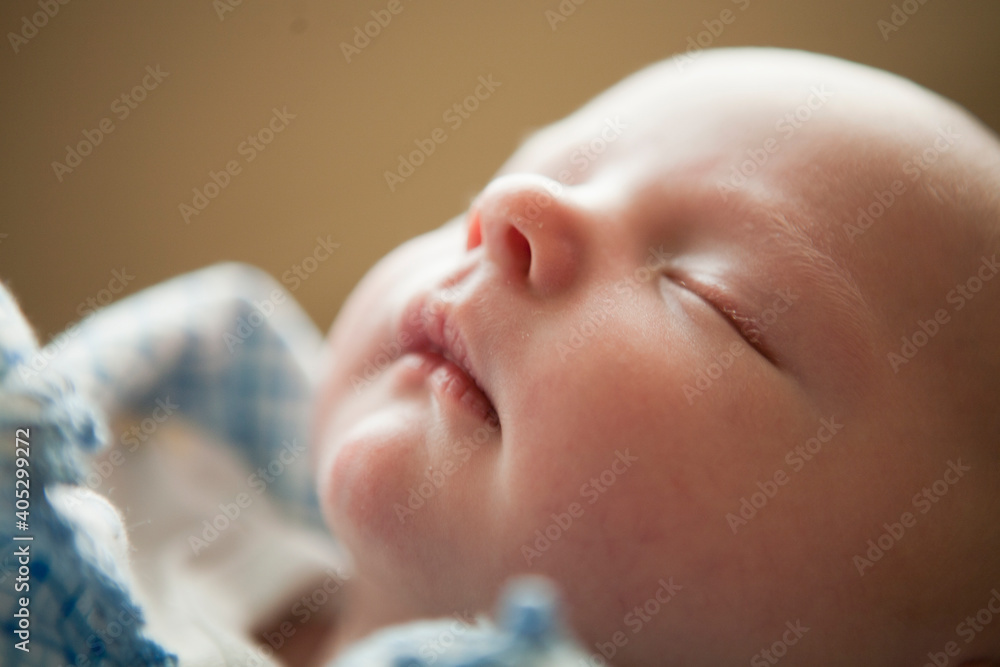Portrait of sleeping baby boy (2-5 months) Portrait of sleeping baby boy (2-5 months)