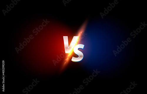 Versus game cover, banner sport vs, team concept.