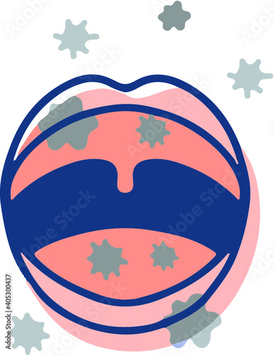 感染の危険にさらされる口