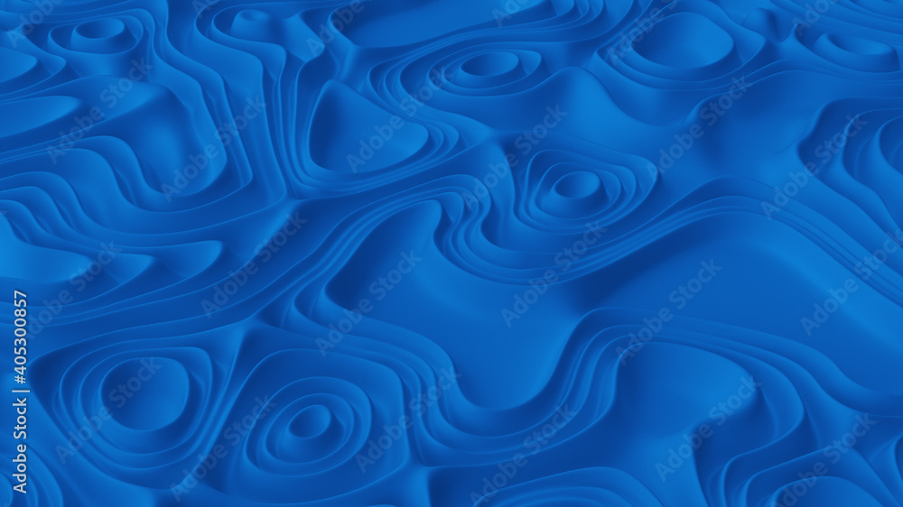 Abstract minimalistic background with blue noise wave field. Detailed displaced surface. Modern background template for documents, reports and presentations. Sci-Fi Futuristic. 3d rendering Abstract minimalistic background with blue noise wave field. Detailed displaced surface. Modern background template for documents, reports and presentations. Sci-Fi Futuristic. 3d rendering